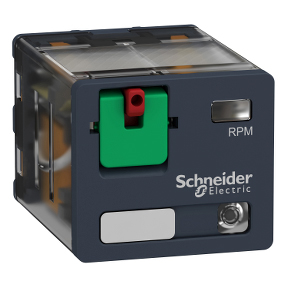 Schneider Electric Miniature Power Relay; 15A; 3PDT; 120VAC; 11-Blade; LED; Mechanical Indicator; Test Button